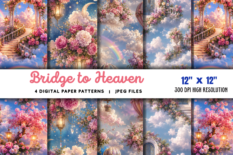 Bridge to Heaven Backdrop Flowers JPG