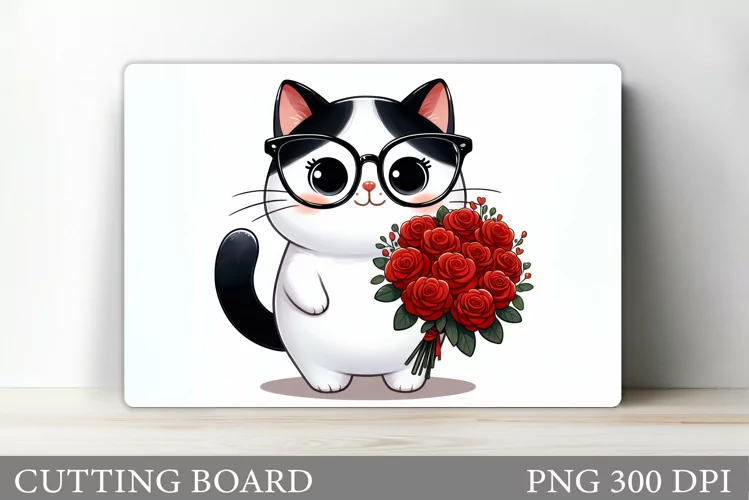 Cute Cat Cutting Board. Cat Kitchen Cutting Board Design