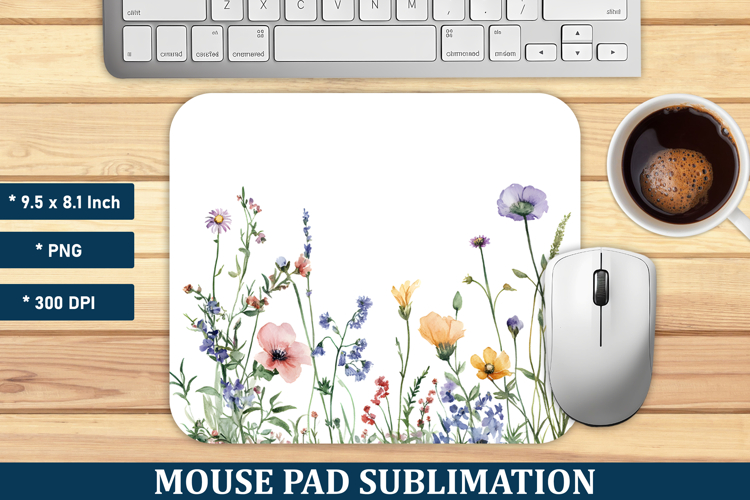 Wildflower Mouse Pad | Mouse Pad Sublimation