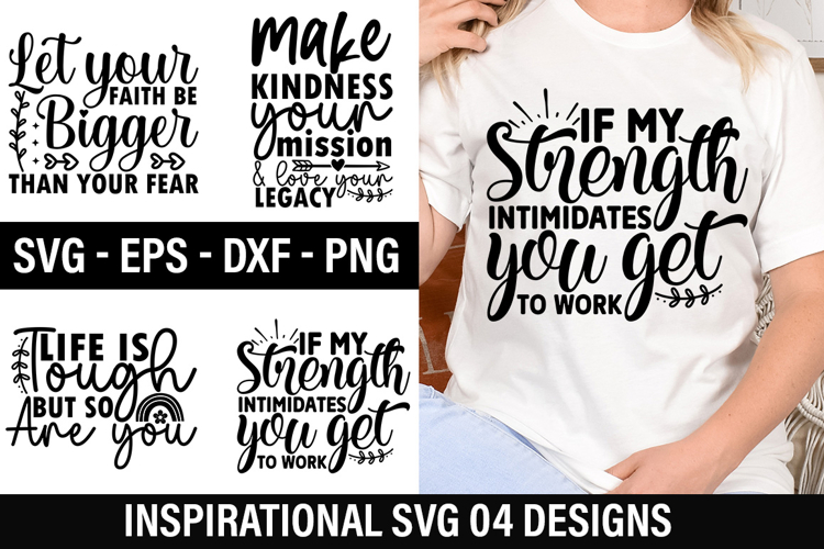 Inspirational SVG Design - Life is tough but so are you