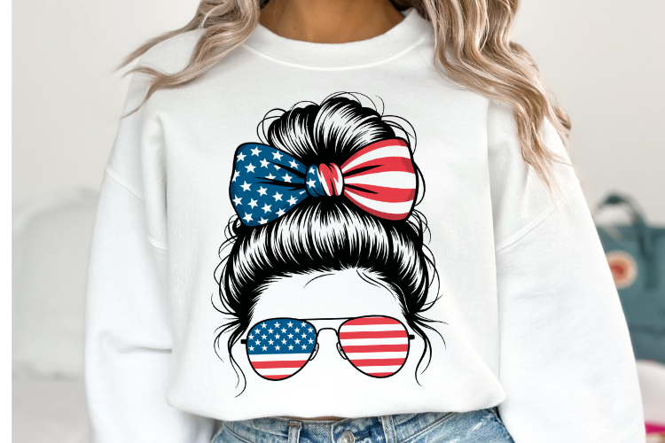 Messy Bun Silhouette Image 21