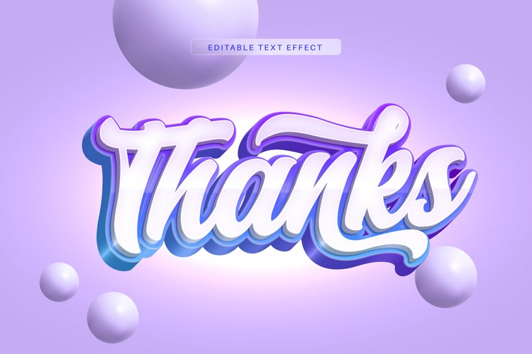 Editable Text Effect for Illustrator. Vector Graphic styles example image 1