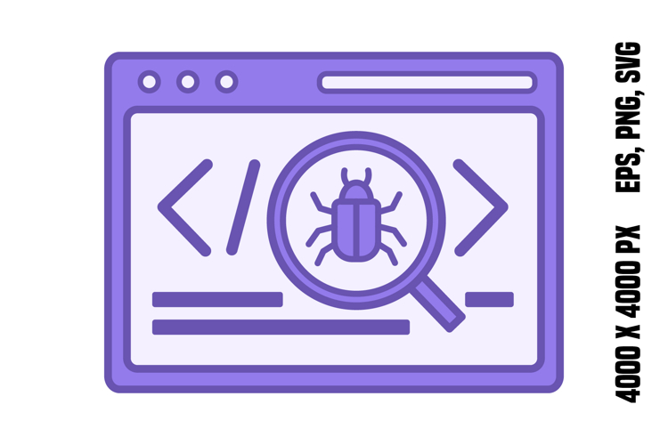 Colored Bug Icon