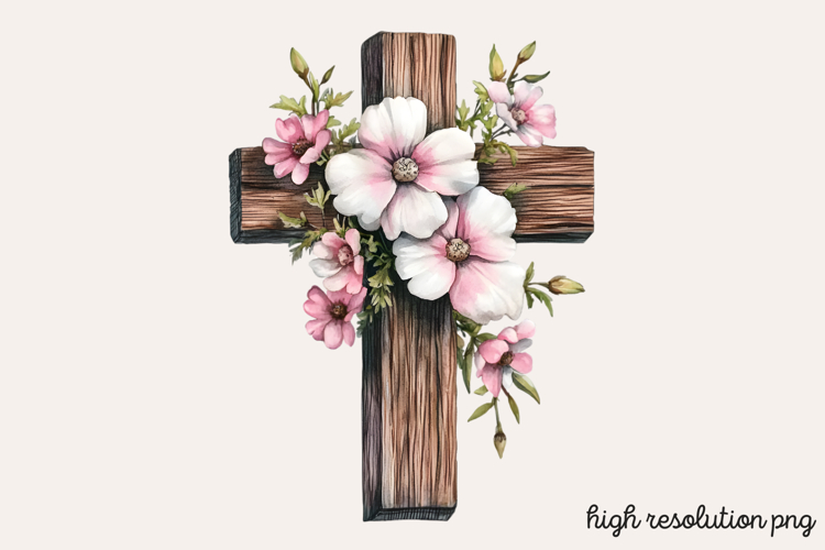 Christian Easter Watercolor Clipart PNG