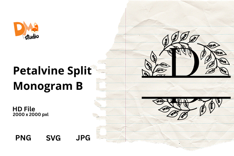 Floral Monogram Letter Svg Image 12