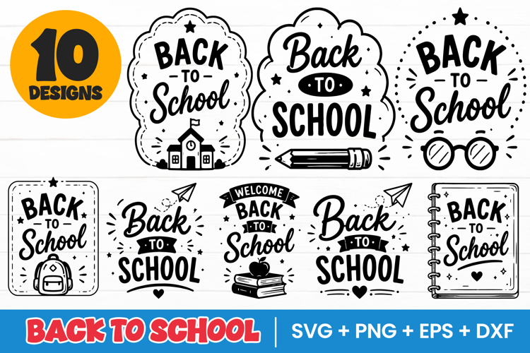 Back to School Typography Teacher Shirt Design SVG PNG