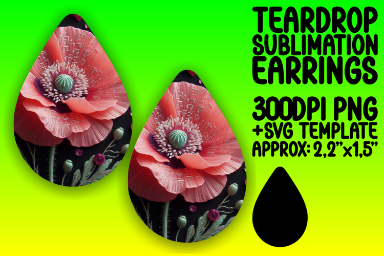 Bold Teardrop Design for DIY , 3D Flower