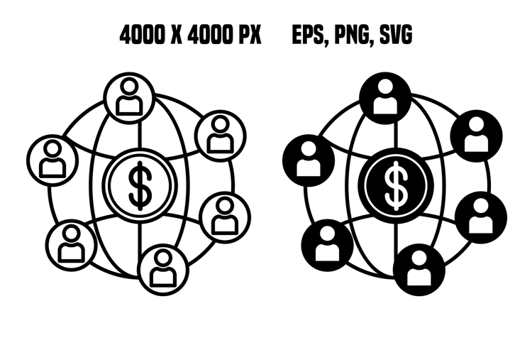 Financial Network Icons
