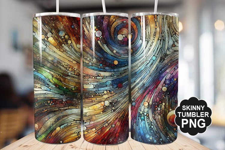Stained On Stained Glass Tumbler Warp - Tumbler Design