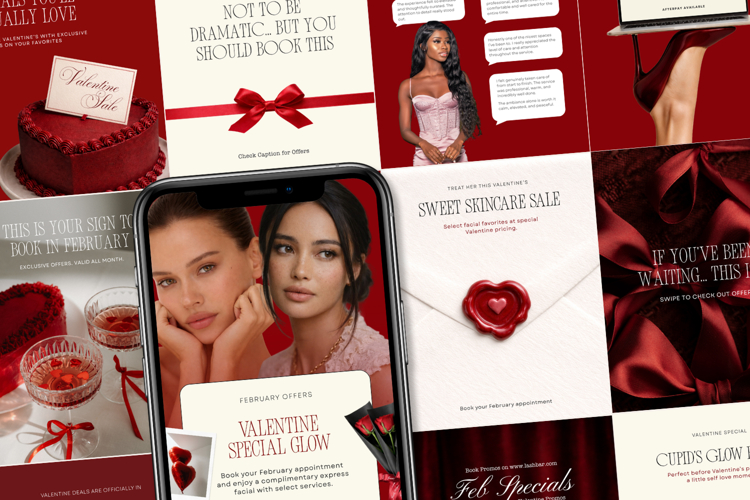 Valentine Social Media Templates, Instagram Posts Canva