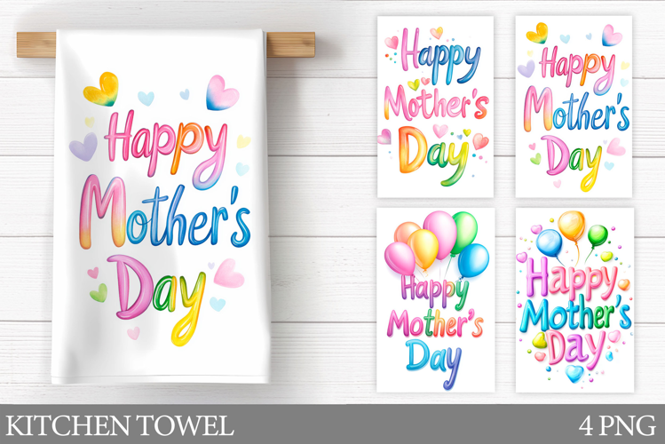 Mother's Day Kitchen Towel. Mother's Day Sublimation