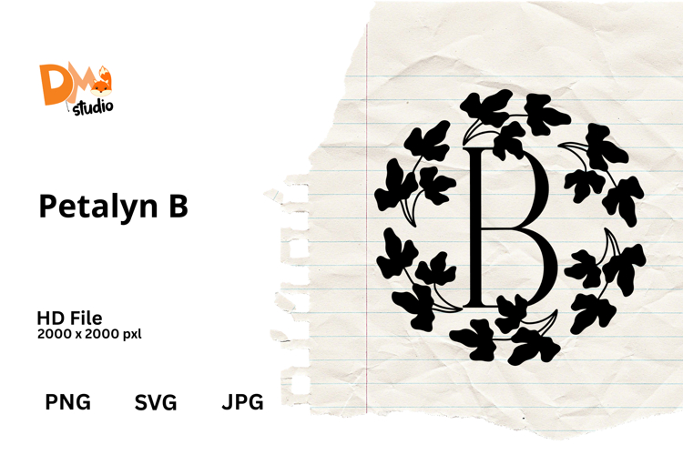 Floral Monogram Letter Svg Image 10