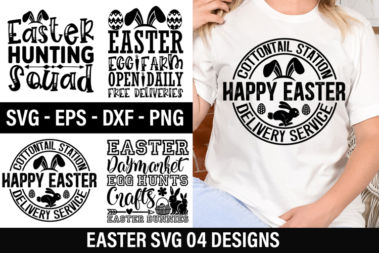 Easter SVG Design - Cottontail station happy easter delivery