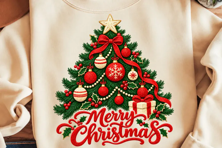 Merry Christmas PNG, Christmas Trees PNG, Christmas Shirt