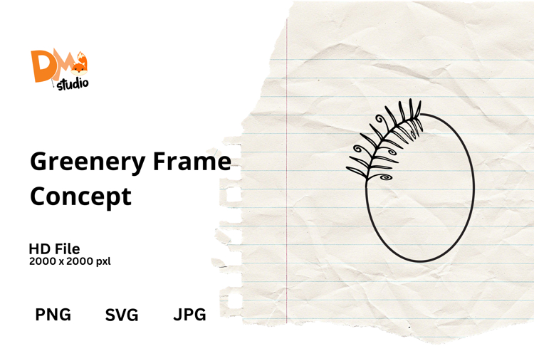 Greenery Frame Concept example image 1