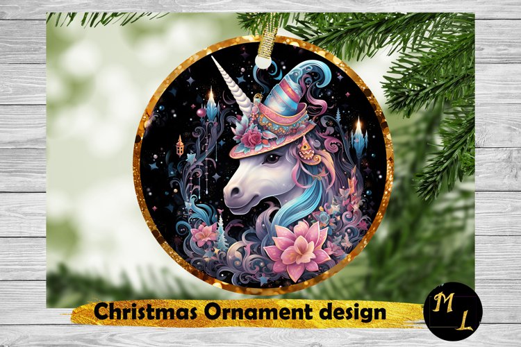 Christmas Unicorn Ornament ,Christmas Ornament