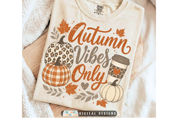 Autumn Vibes PNG | Preppy Fall PNG | Coffee PNG