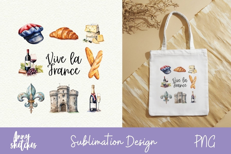 French Flag Clipart Image 19