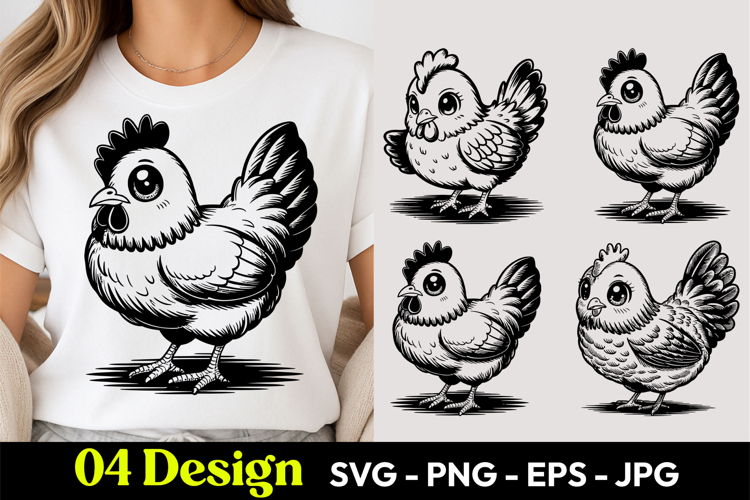 Cute Chicken Clipart Image 7