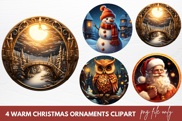 Christmas Ornaments Clipart Image 5
