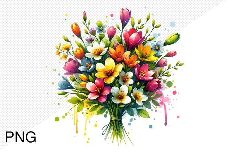 Spring Flowers Clipart Image 3