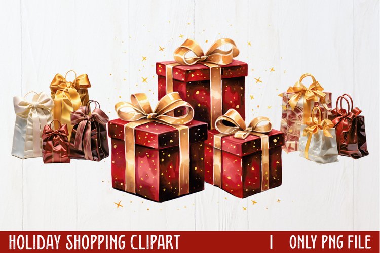 Christmas Shopping Clipart Image 18