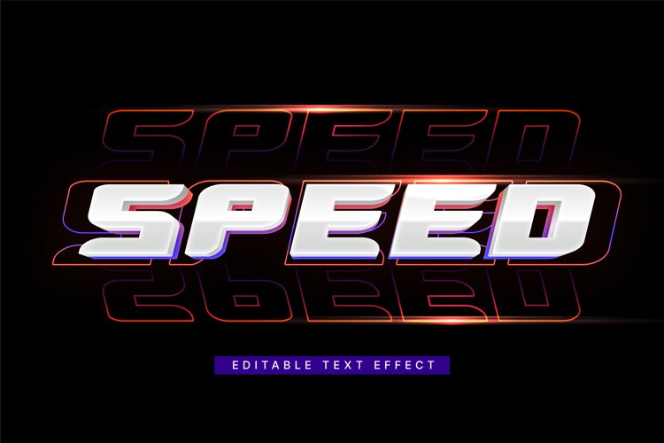 Editable Text Effect for Illustrator. Vector Graphic styles