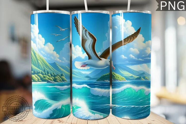 Albatross Tumbler Wrap - Albatross Tumbler Design