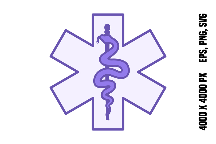 Purple Paramedic Icon