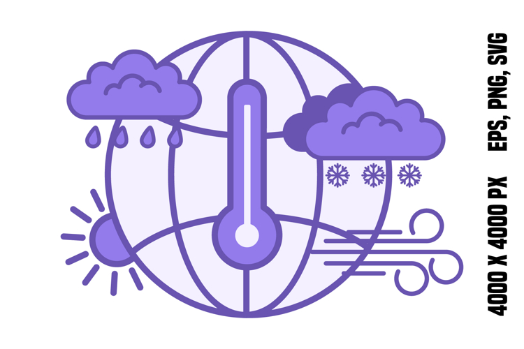 Purple Climate Icon