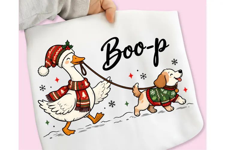 Funny Christmas PNG, Christmas Sublimation, Goose PNG