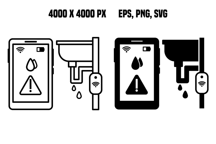 Water Conservation Tech Icons