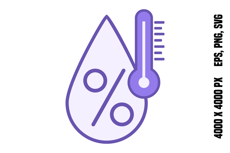 Purple Humidity Icon