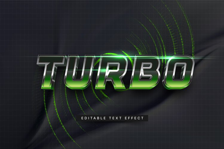 Editable Text Effect for Illustrator. Vector Graphic styles example image 1