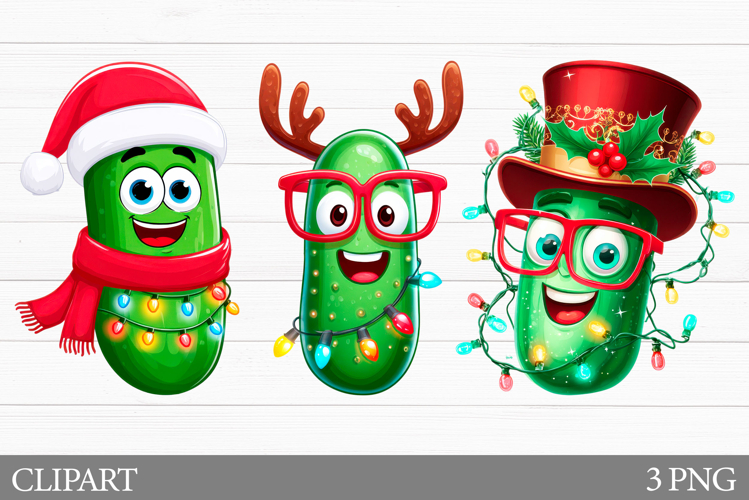 Christmas Pickle Clipart. Christmas Pickle Sublimation