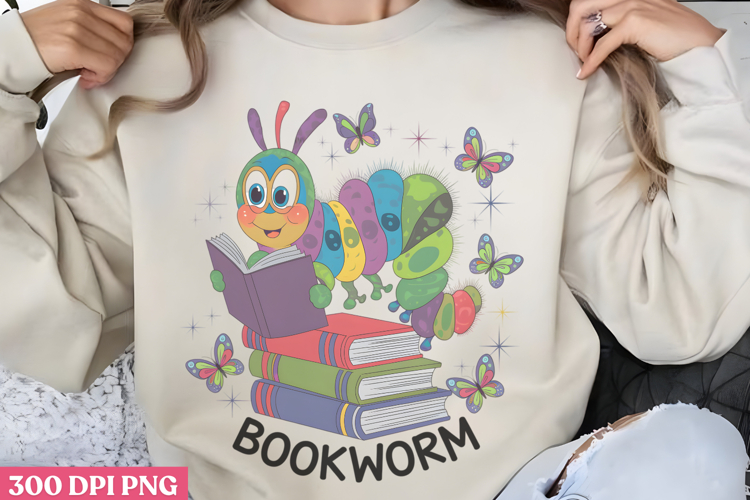 Bookworm Clipart Image 16