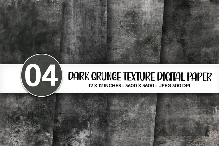 Dark Grunge Texture Digital Paper