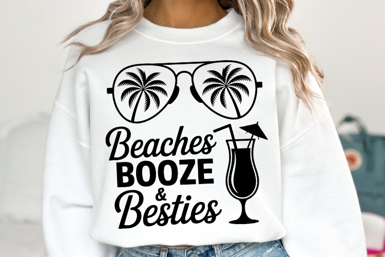 Beaches Booze & Besties svg | Summer Svg | Shirt Svg