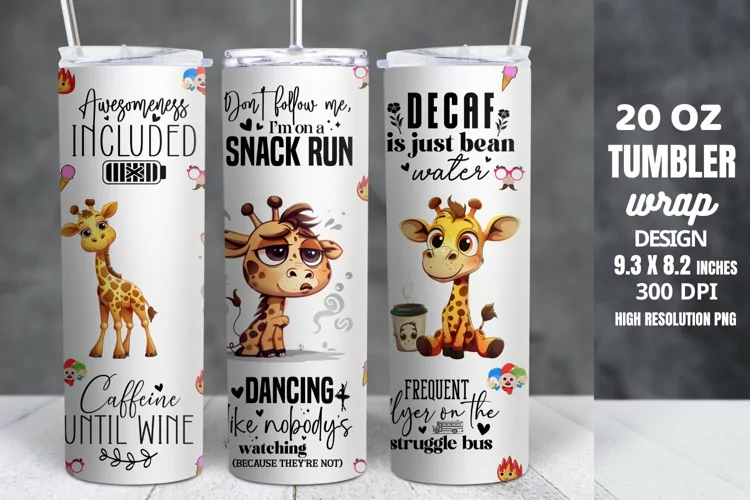 Funny Quotes 20oz Skinny Tumbler Sublimation