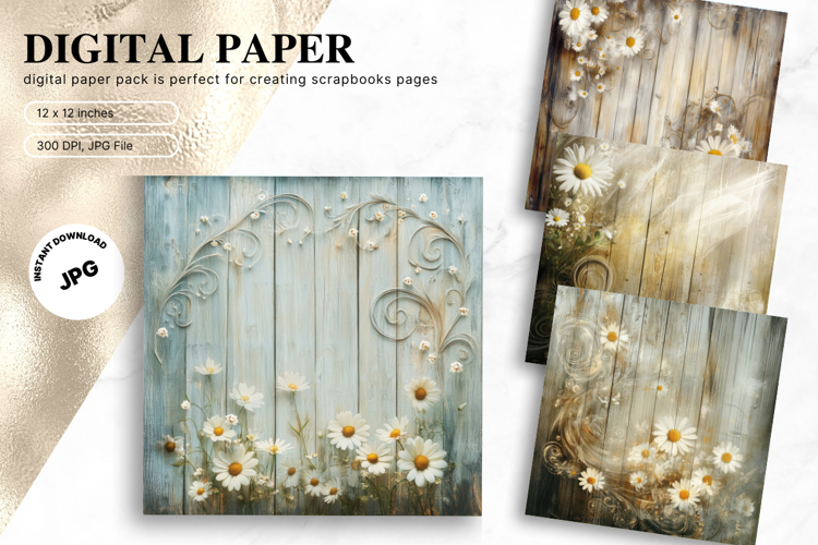Wooden Floral Background Wood Flower Vintage Wallpaper
