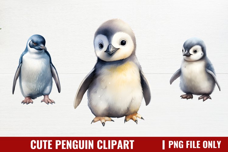 Cute Penguin Clipart Image 17