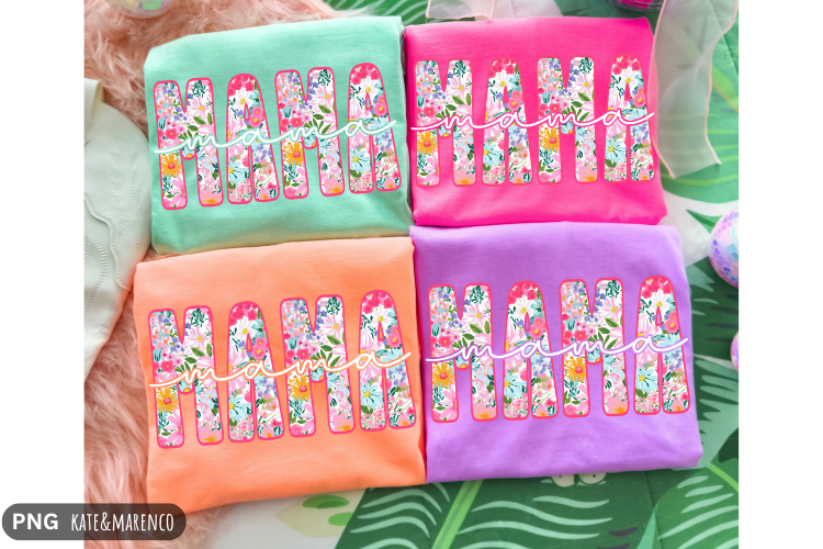 Floral Mama PNG | Mom Preppy PNG | Spring Summer Mama PNG