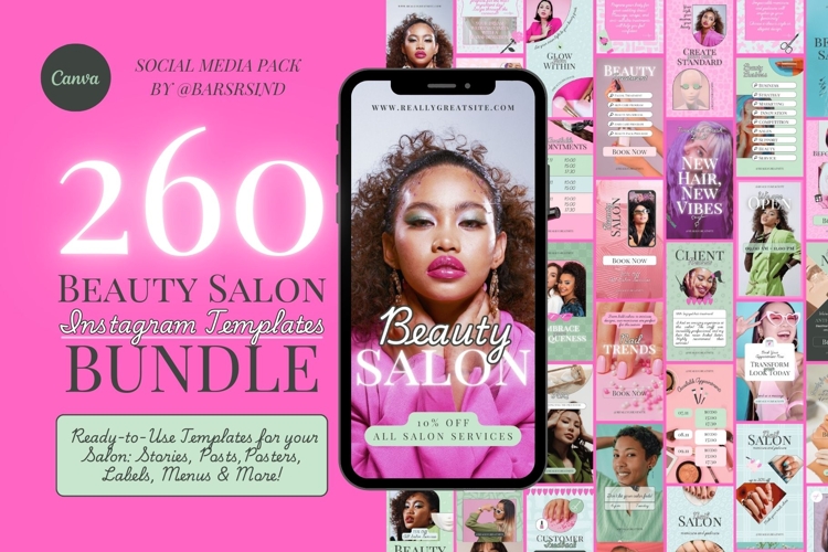Glam Beauty Salon Templates Bundle