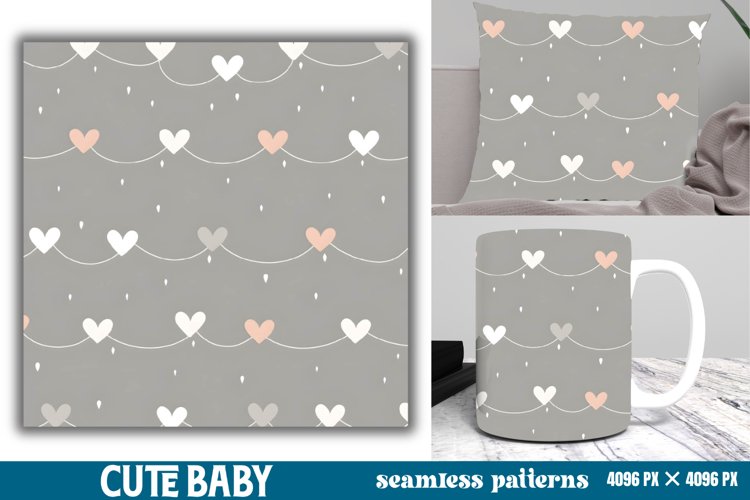Cute Baby Pastel Digital Papers example image 1