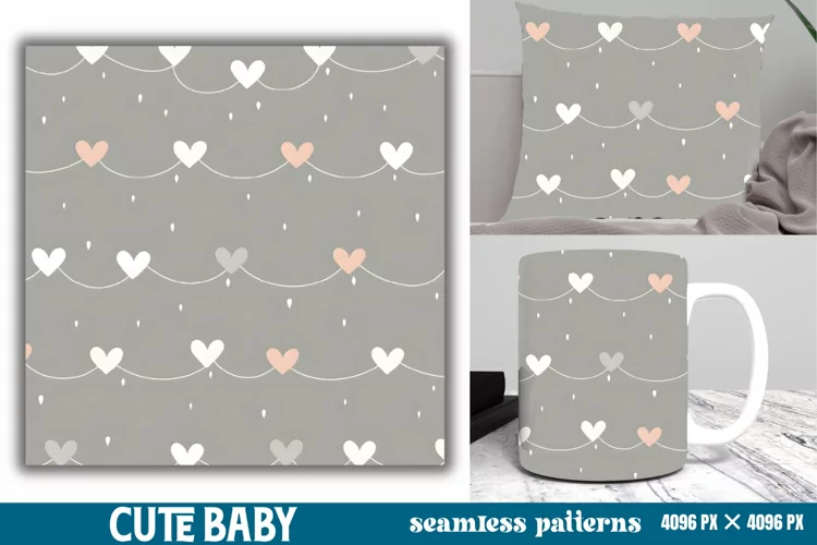 Cute Baby Pastel Digital Papers