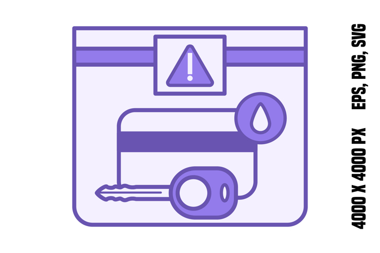 Purple Evidence Bag Icon