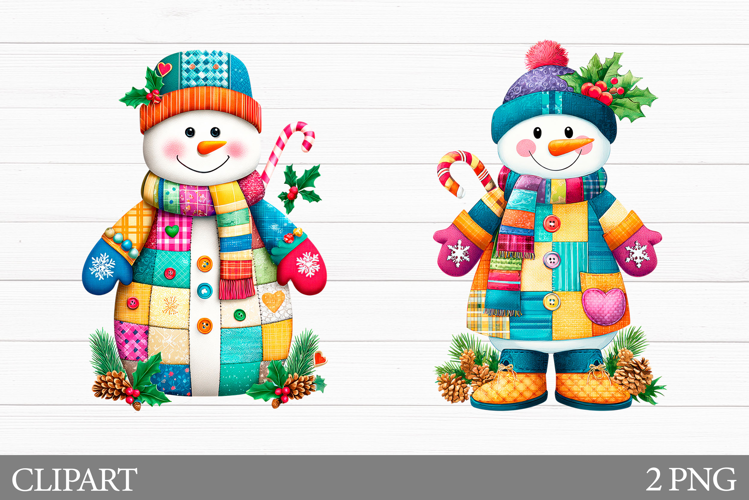 Cute Snowman Clipart. Christmas Sublimation
