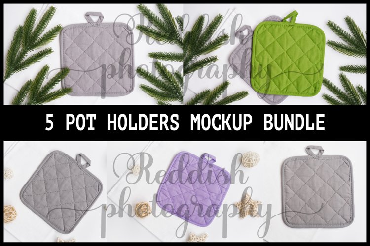 5 Pot holder mockup JPG 300 dpi, kitchen mockup