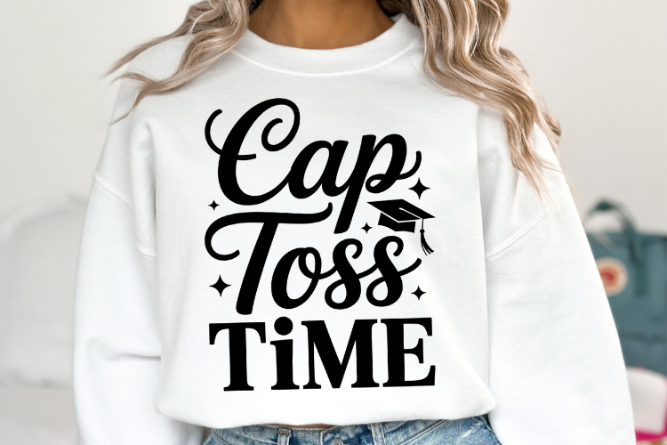 Cap Toss Time svg | Graduation Svg | Shirt Svg