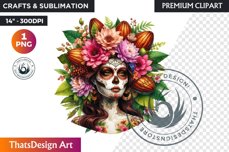 Sugar Skull Clipart Image 8